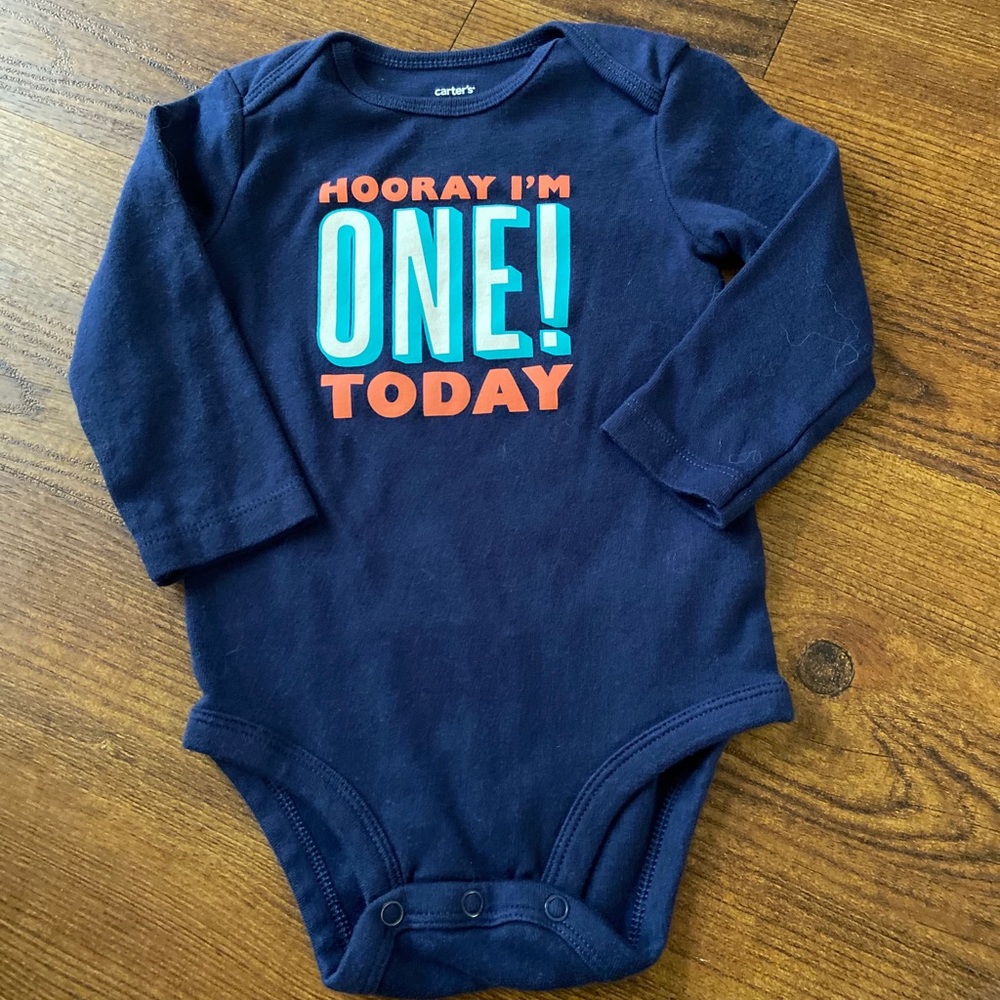 Carter’s One Year Birthday Shirt